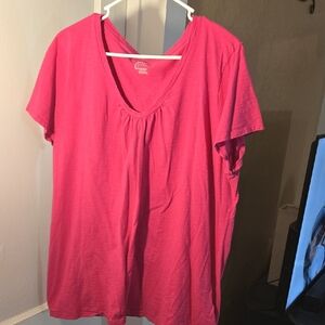 Just My Size Pink Short Sleeve Relaxed T-Shirt